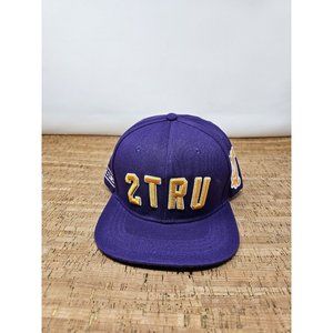 2TRU x Culture Leather Strap Back‎ Hat Legend Purple Brand New w/ Tag